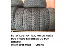 4 pneus usados 265/70-15 marca Bridgestone - pneus largos para camionete aro 15