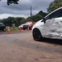 Acidente entre carro e moto na Avenida Assunção (Foto: CGN ) 