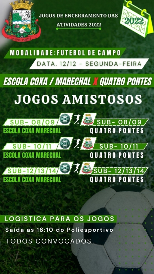 JOGO AMISTOSO ENTRE AS ESCOLINHAS DE FUTEBOL SETE