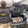 172 kg de maconha em Irati (Foto: PRF ) 