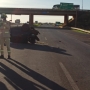 Com a força do capotamento, o motorista foi ejetado do veículo e caiu a cerca de seis metros de distância (Foto: Toledo News ) 