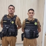 Policiais militares da Patrulha Comercial  